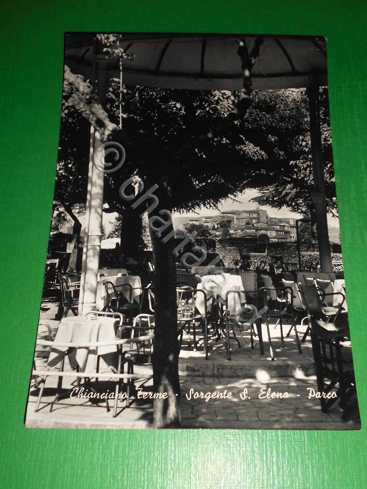 Cartolina Chianciano Terme - Sorgente S. Elena - Parco 1963.