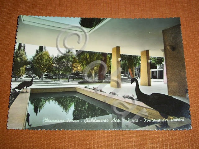 Cartolina Chianciano Terme - Stabilimento Acqua Santa - Fontana dei …