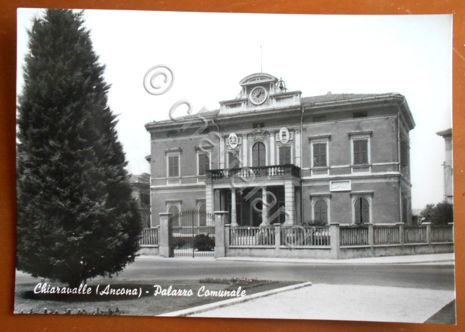 Cartolina Chiaravalle (Ancona) - Palazzo Comunale - 1960 ca.