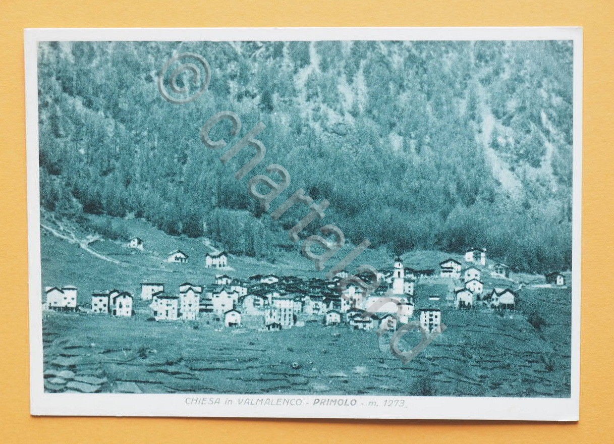 Cartolina Chiesa in Valmalenco - Primolo - 1940 ca..