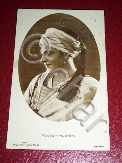 Cartolina Cinema - Rudolph Valentino 1910 ca.
