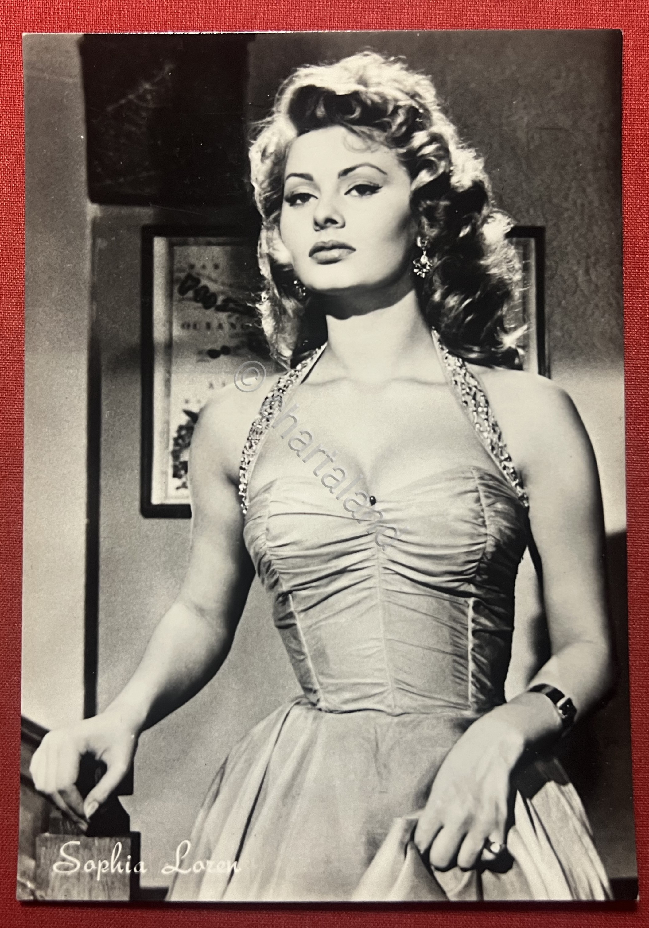 Cartolina Cinema Teatro - Attrice Sophia Loren - 1950 ca.