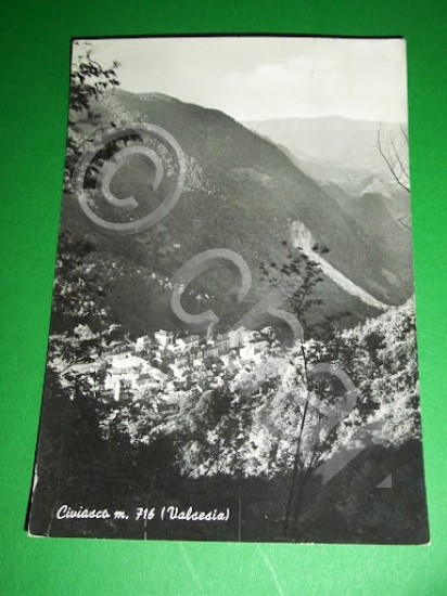 Cartolina Civiasco ( Valsesia ) - Panorama 1964.