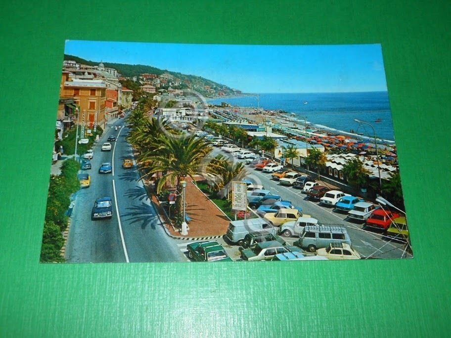 Cartolina Cogoleto - Lungomare 1980.