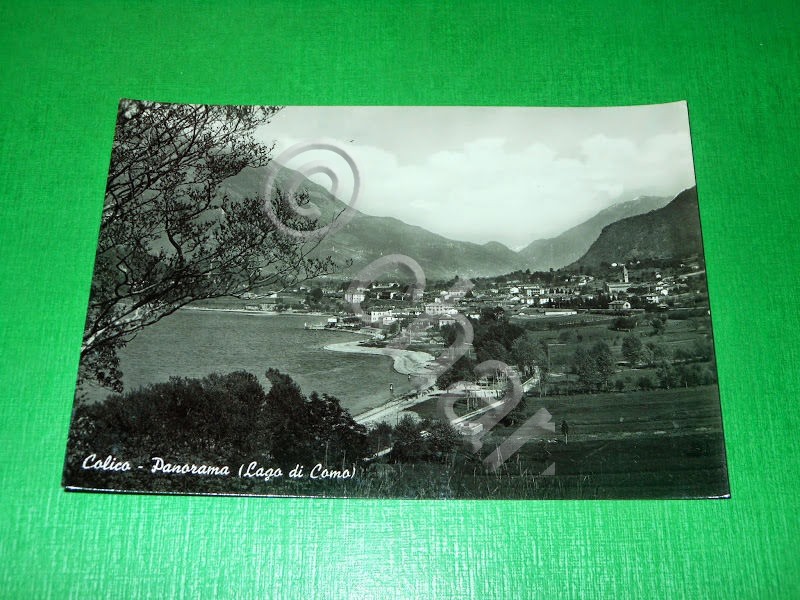 Cartolina Colico - Panorama - Lago di Como 1955 ca.