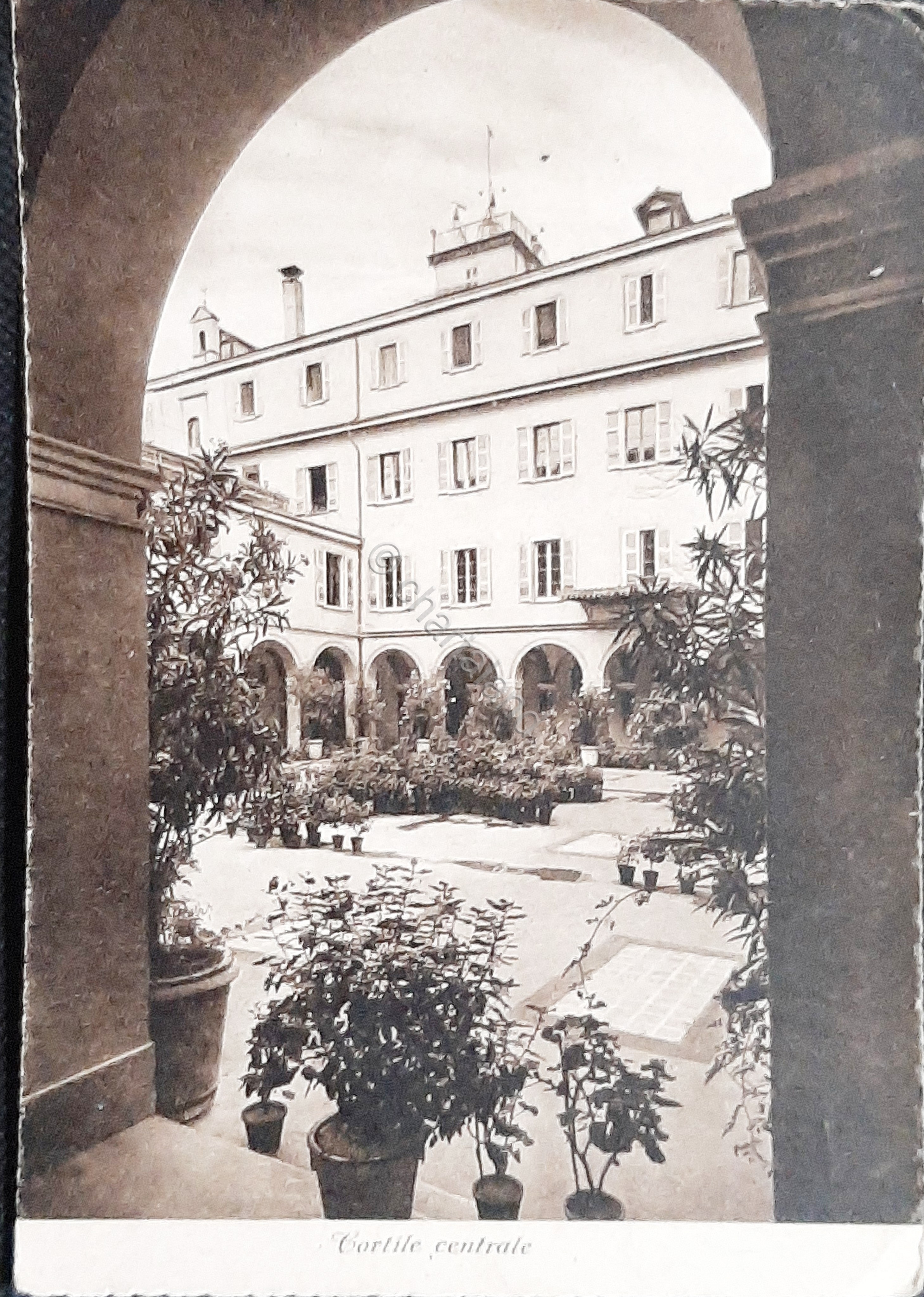 Cartolina Collegio Mellerio Rosmini - Cortile Centrale - Domodossola - …