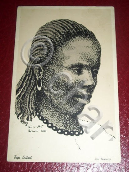 Cartolina Colonie Eritrea - Tipi Eritrei 1935.