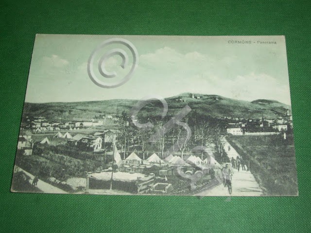 Cartolina Cormons - Panorama 1919.