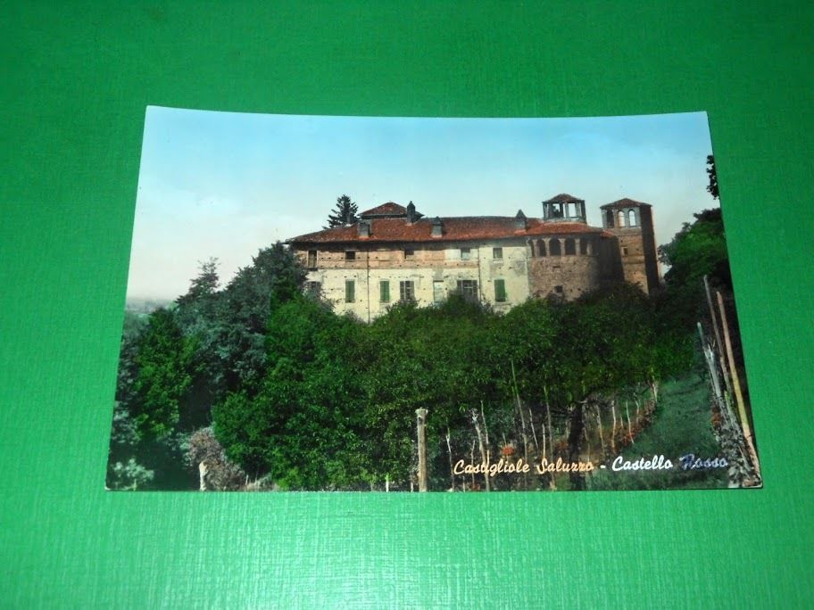 Cartolina Costigliole Saluzzo - Castello Rosso 1960 ca #.