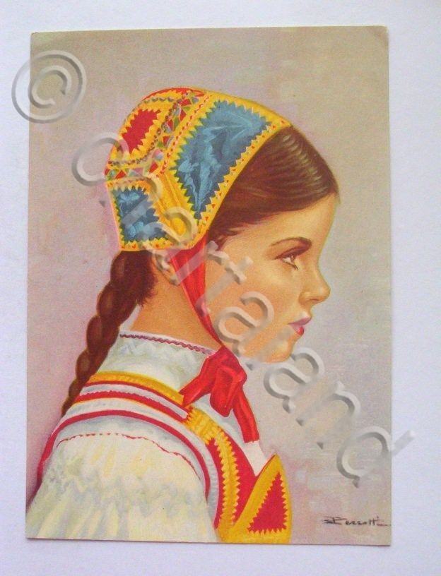 Cartolina Costume Donna di Desulo ( Sardegna ) 1940 ca