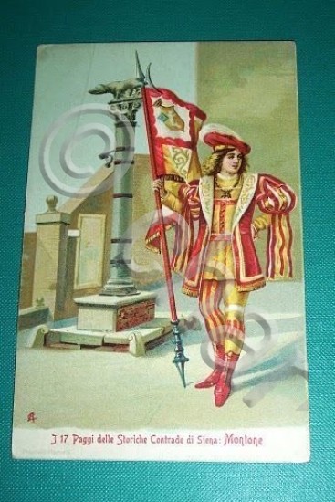 Cartolina Costumi - I 17 Paggi delle Storiche Contrade di …