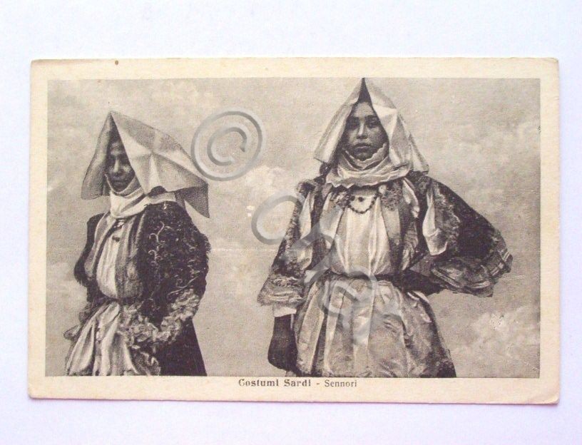 Cartolina Costumi Sardegna - Sennori 1912 ?.