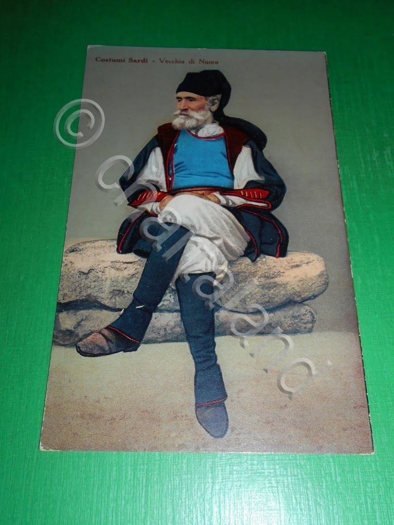 Cartolina Costumi Sardi - Vecchio di Nuoro 1930 ca.
