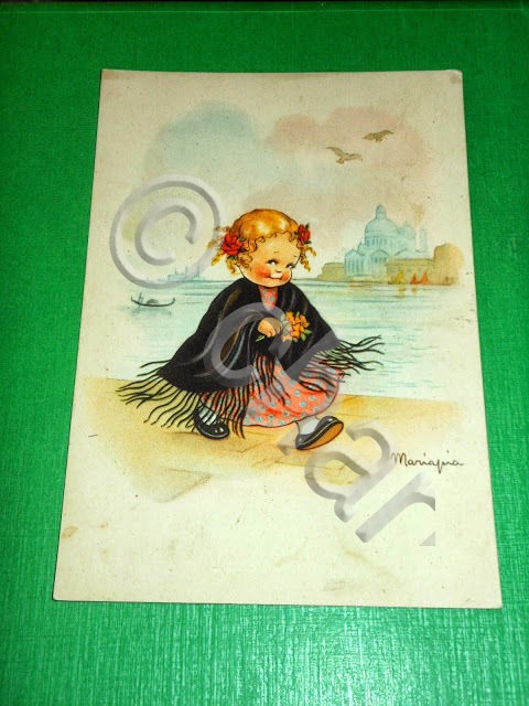 Cartolina Costumi Venezia - Illustratore Mariapia 1946