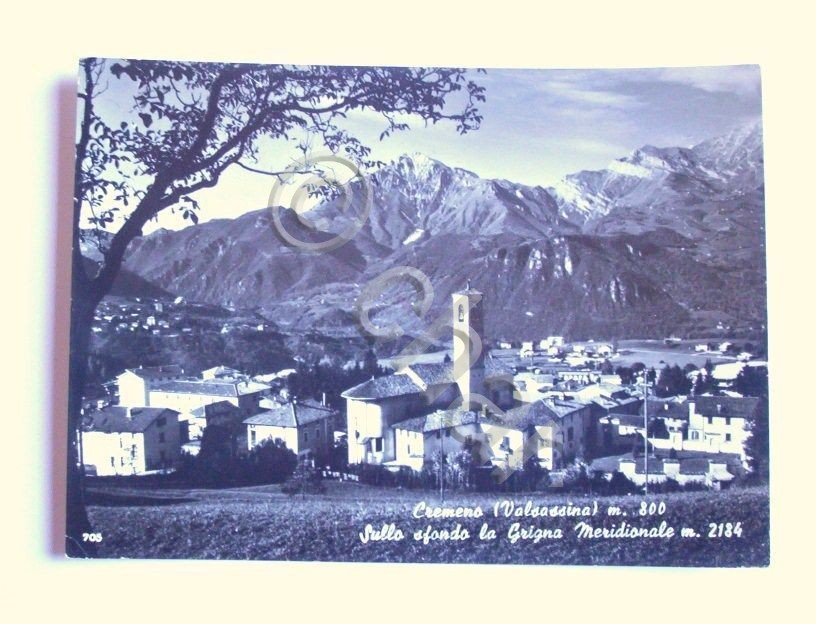 Cartolina Cremeno - Panorama e Grigna Meridionale 1967.