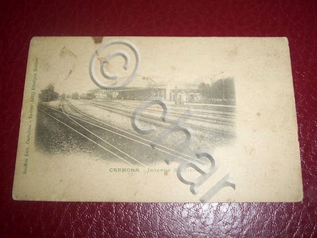 Cartolina Cremona - Interno Stazione 1900 ca.