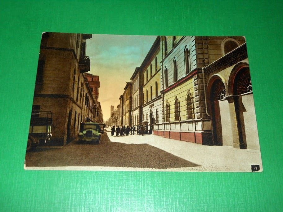 Cartolina Cuneo - Via Cesare Battisti 1955 ca.