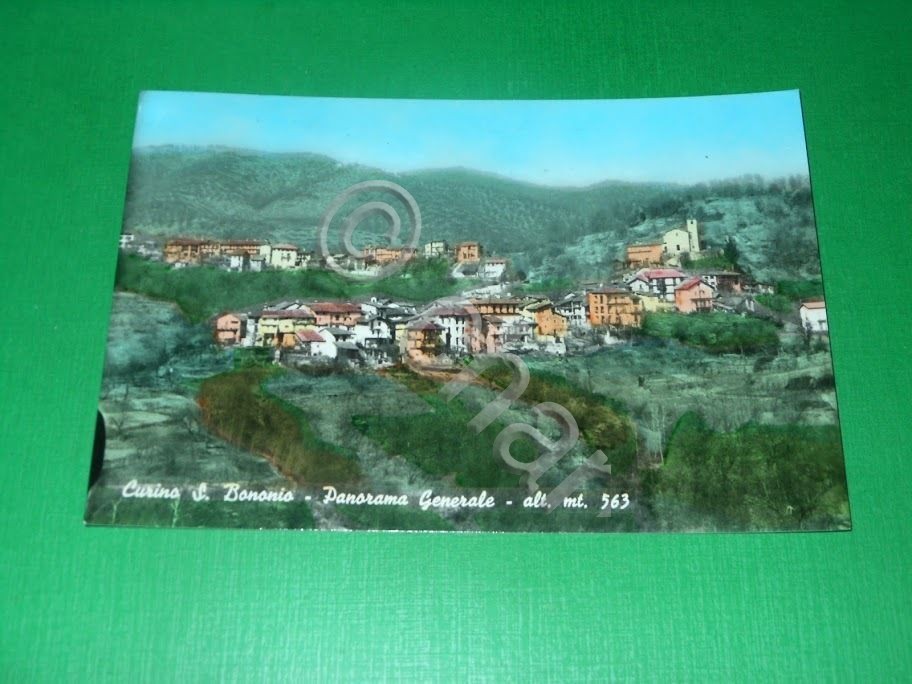 Cartolina Curino - S. Bononio - Panorama generale 1964.