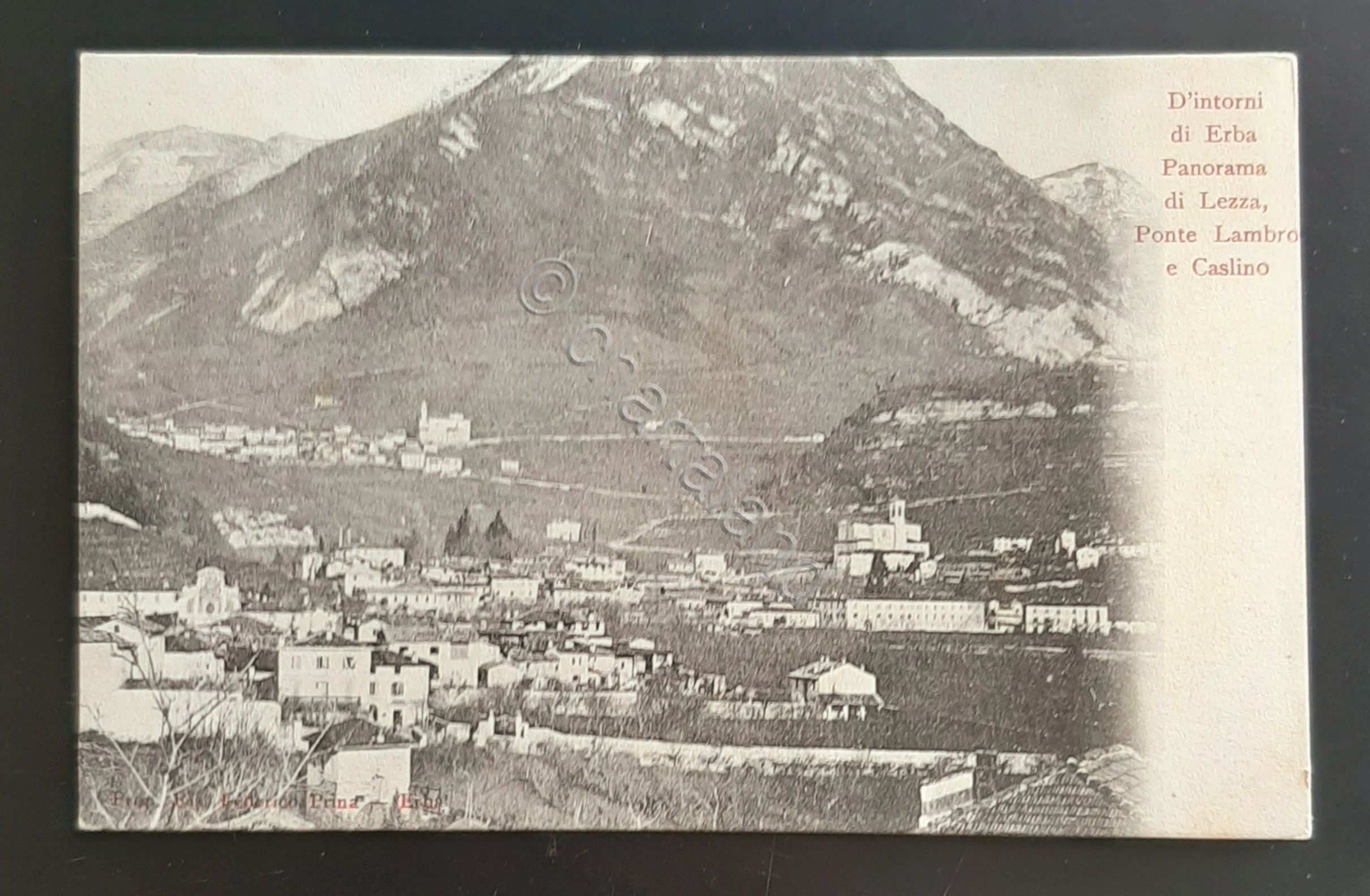 Cartolina D' Intorni di Erba - Panorama di Lezza - …