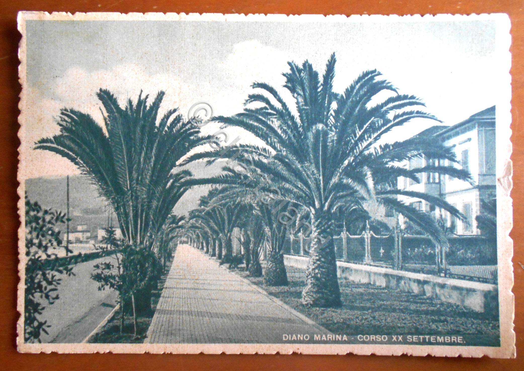 Cartolina Diano Marina - Corso XX settembre - 1941