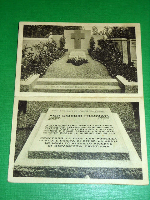 Cartolina doppia Pollone ( Biella ) - Tomba di Pier …