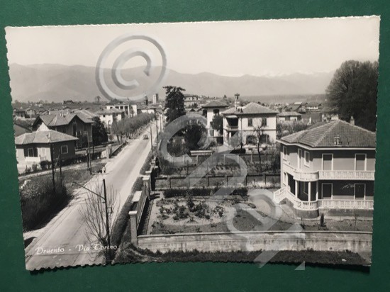 Cartolina Druento - Via Trorino - 1956