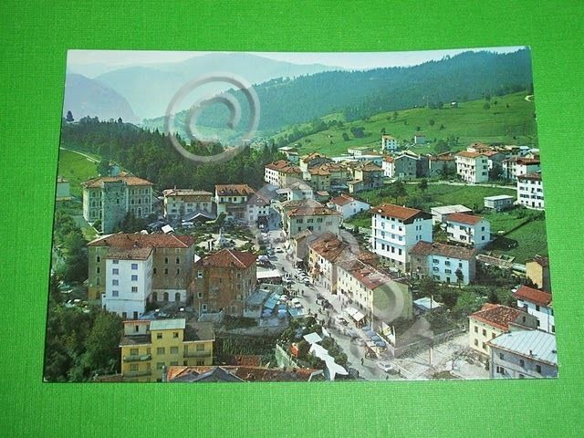 Cartolina Enego - Panorama aerea 1960 ca.