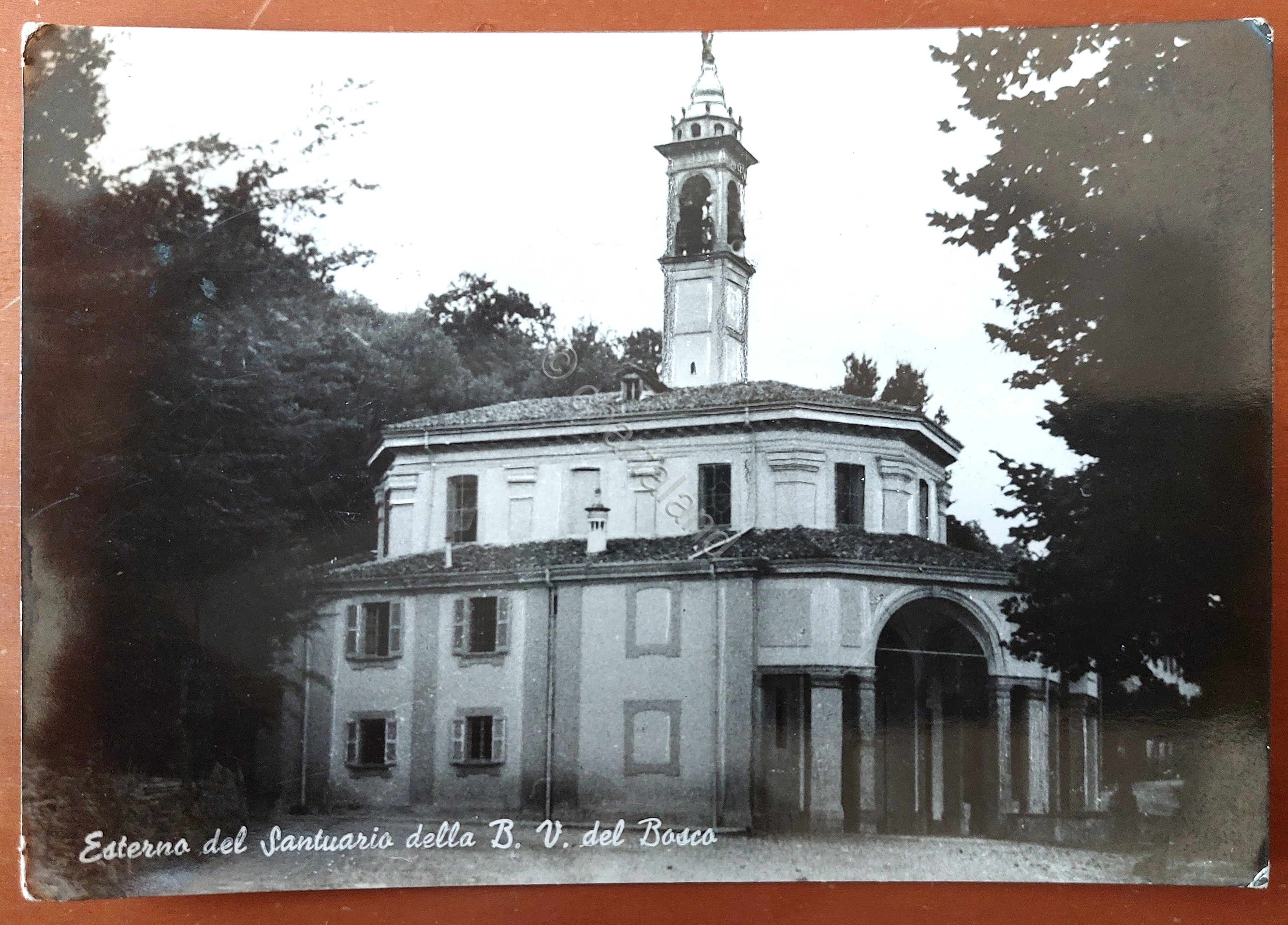 Cartolina Esterno del Santuario della B. V. del Bosco - …