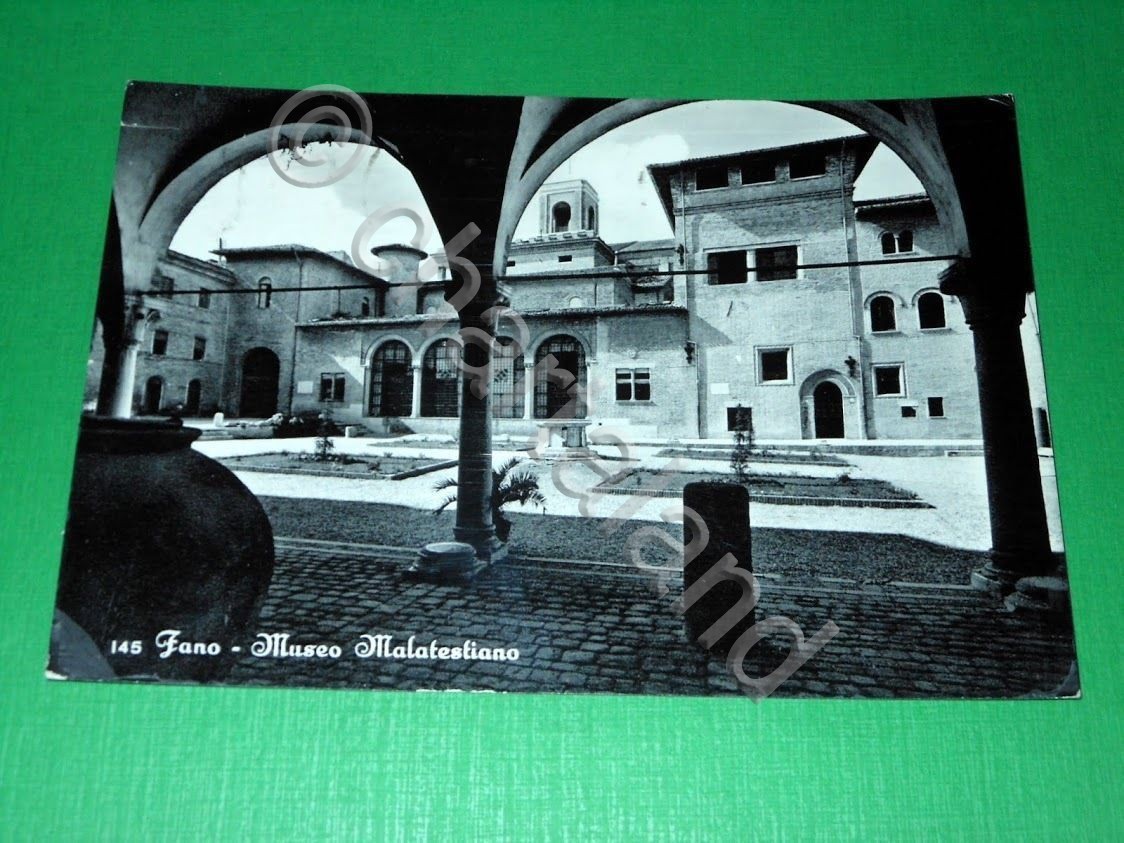 Cartolina Fano - Museo Malatestiano 1960.
