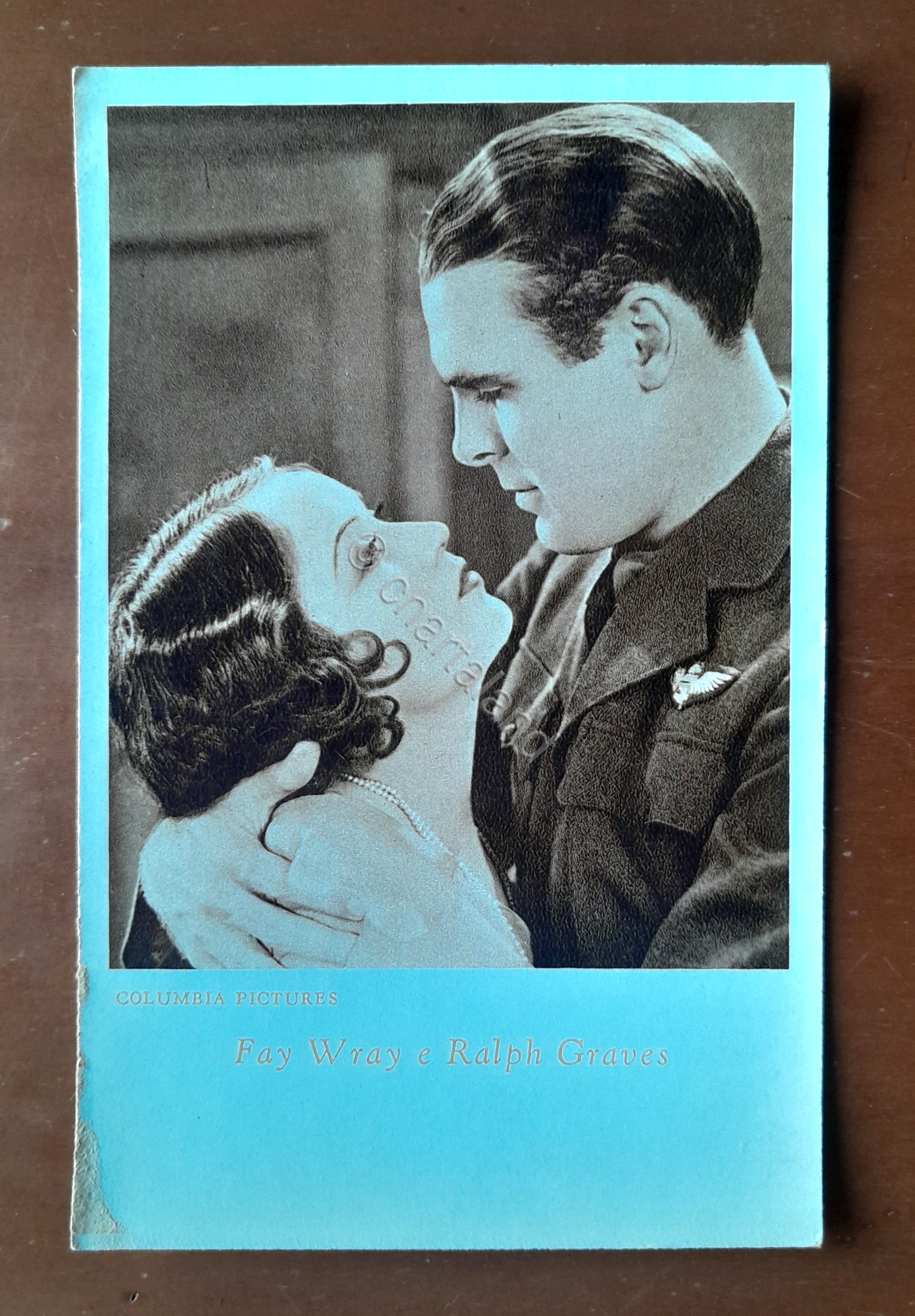 Cartolina Fay Wray e Ralph Graves - 1931 ca.