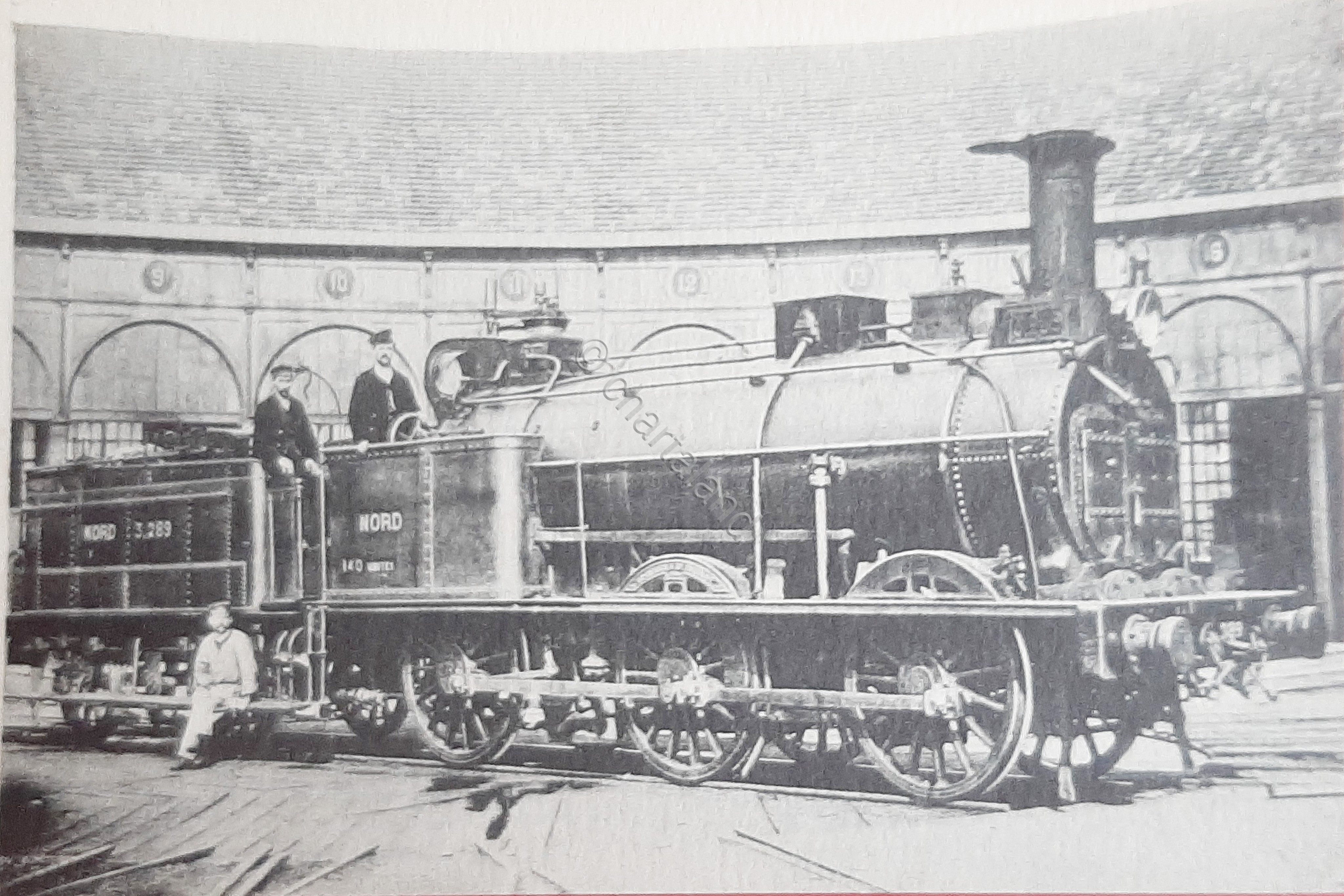 Cartolina Ferrovie - Locomotives Du Nord - Machine n 3289