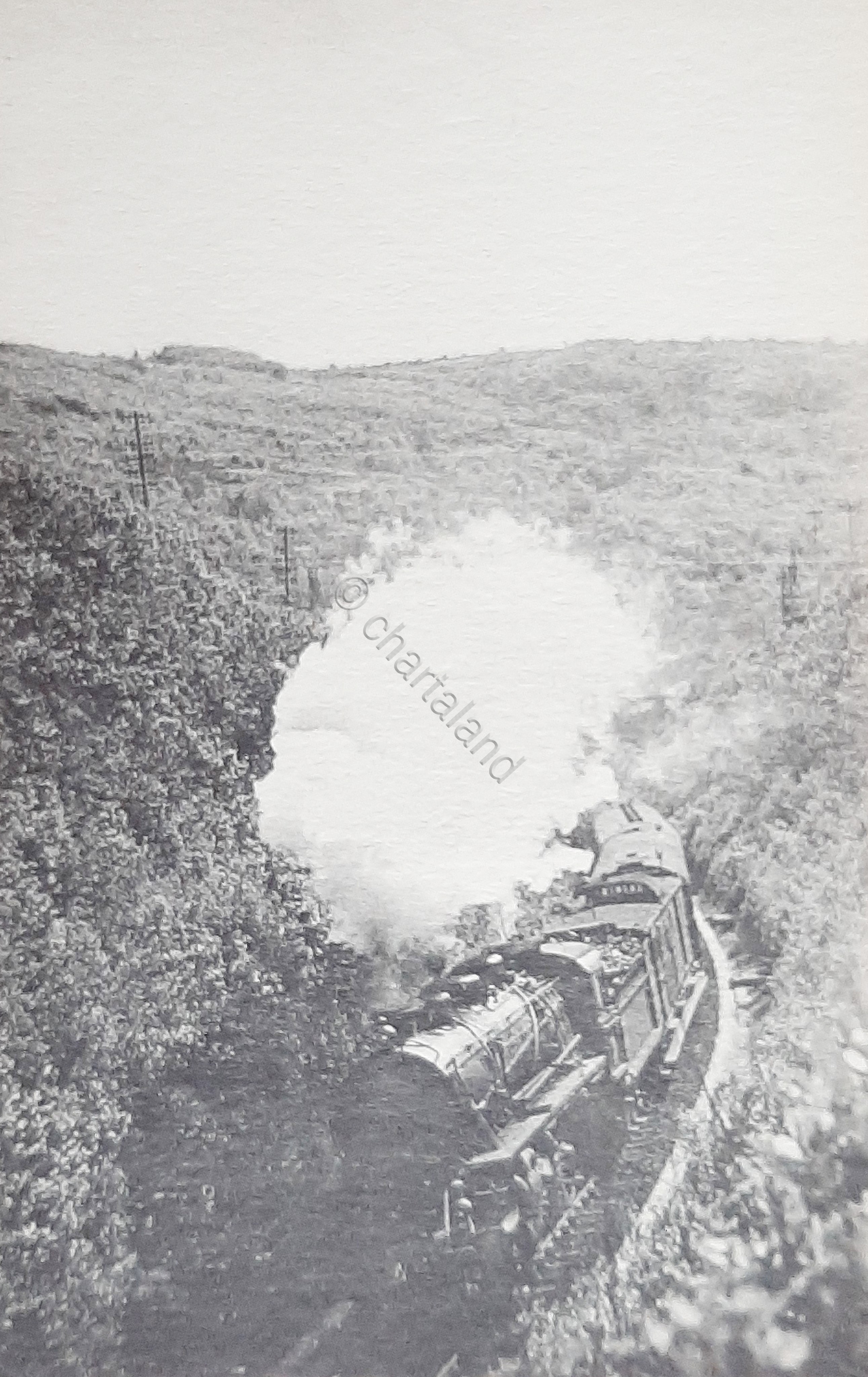 Cartolina Ferrovie - Region Sud Ouest - Locomotive Mikado serie …