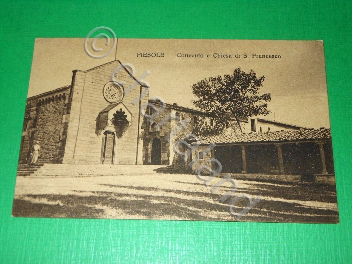 Cartolina Fiesole - Convento e Chiesa di S. Francesco 1930 …