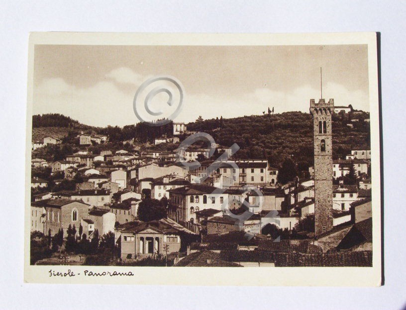 Cartolina Fiesole - Panorama generale 1950 ca.