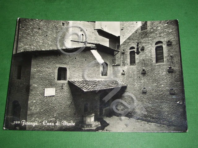 Cartolina Firenze - Casa di Dante 1956.