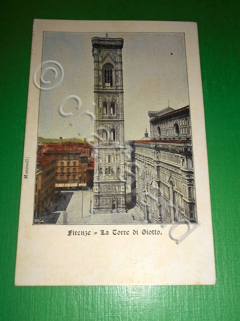 Cartolina Firenze - La Torre di Giotto 1900 ca.