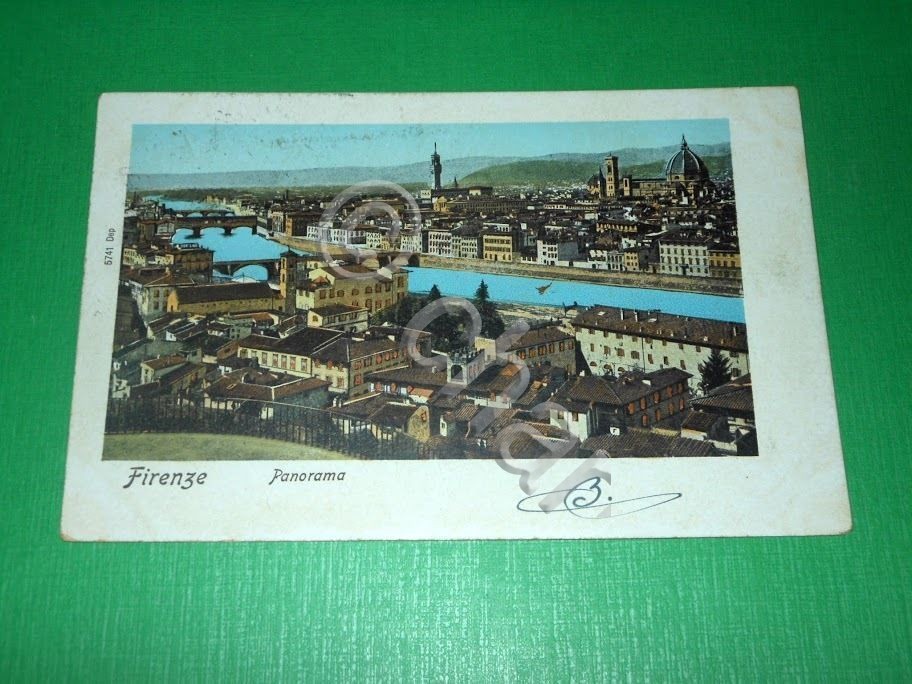 Cartolina Firenze - Panorama 1904 ca.