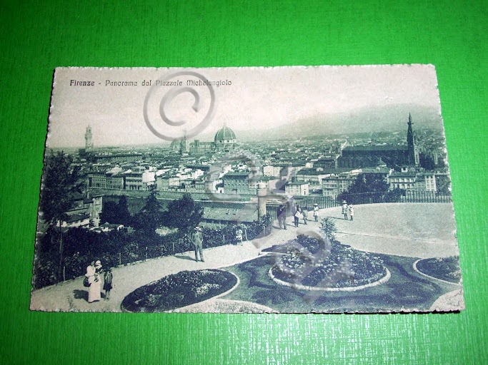 Cartolina Firenze - Panorama dal Piazzale Michelangelo 1920 ca.