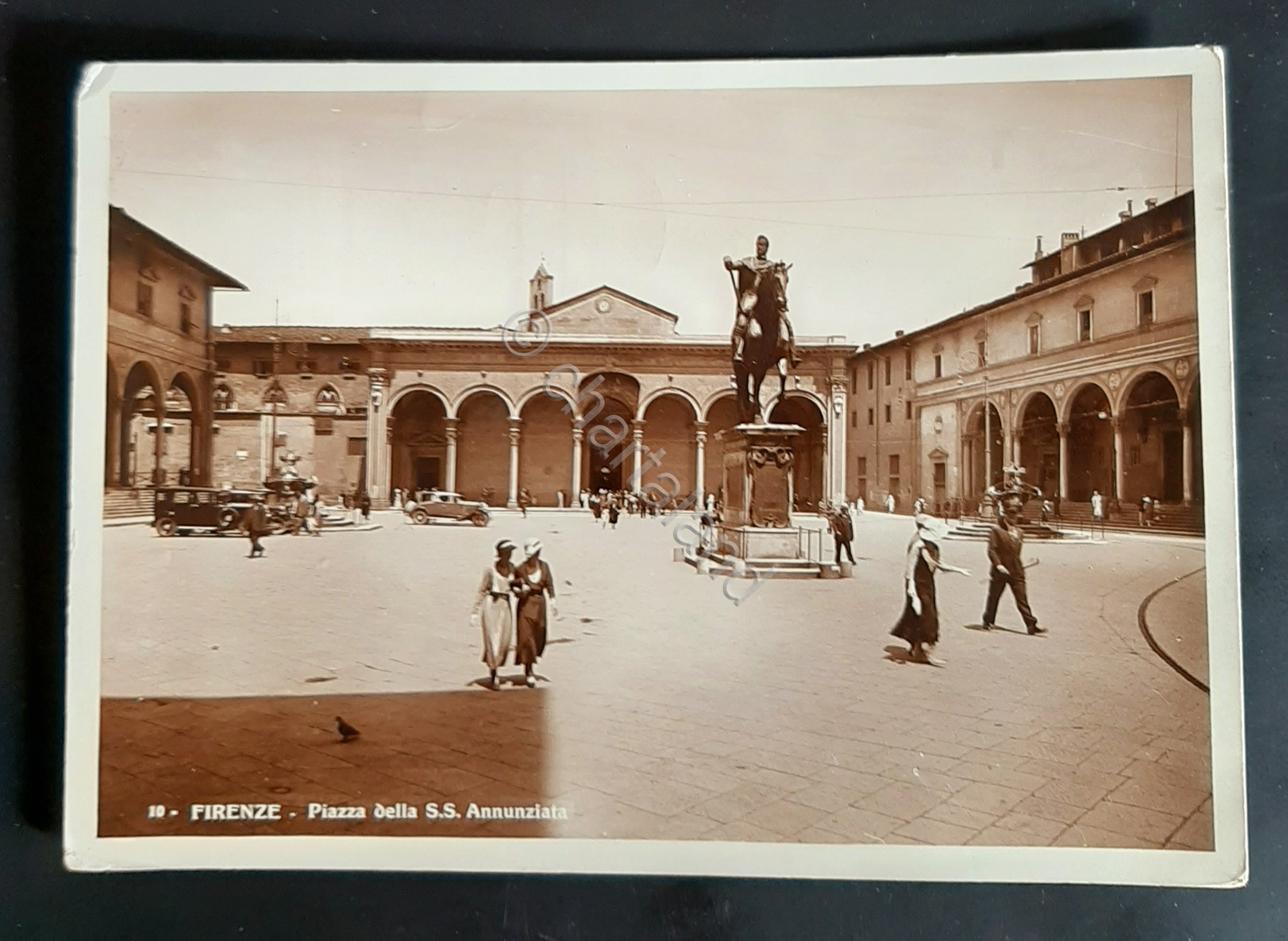Cartolina Firenze - Piazza della S. S. Annunziata - 1935