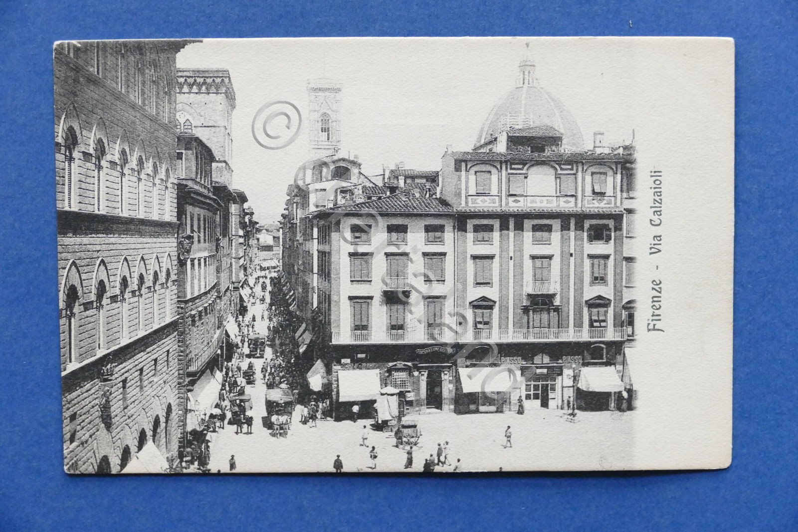 Cartolina Firenze - Via Calzaioli - 1900 ca..