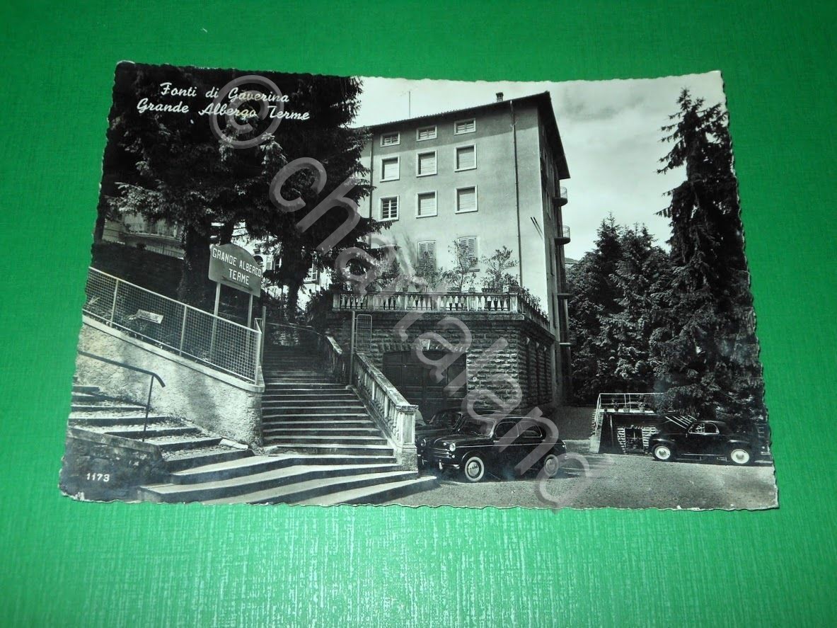 Cartolina Fonti di Gaverina ( Bergamo ) - Grande Albergo …