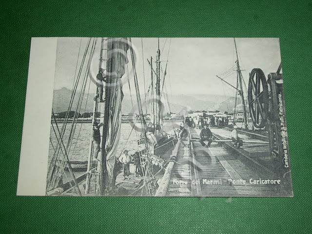 Cartolina Forte dei Marmi - Ponte Caricatore 1910 ca