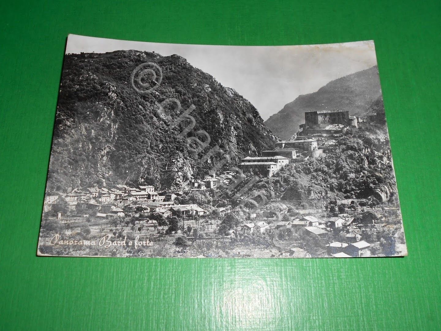 Cartolina Forte di Bard - Panorama 1959.