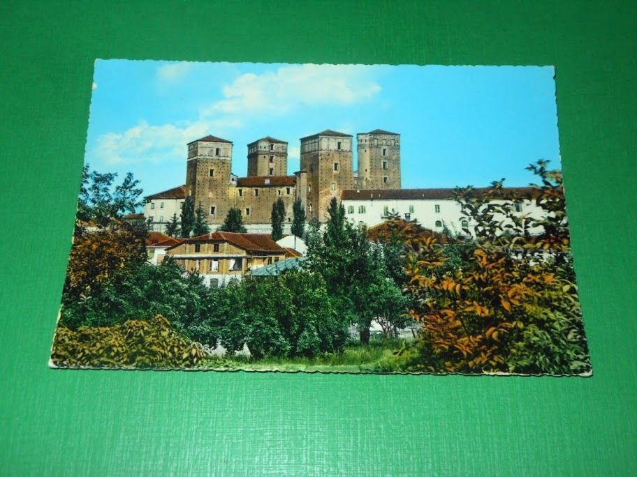 Cartolina Fossano - Torri Principi d' Acaia 1968.