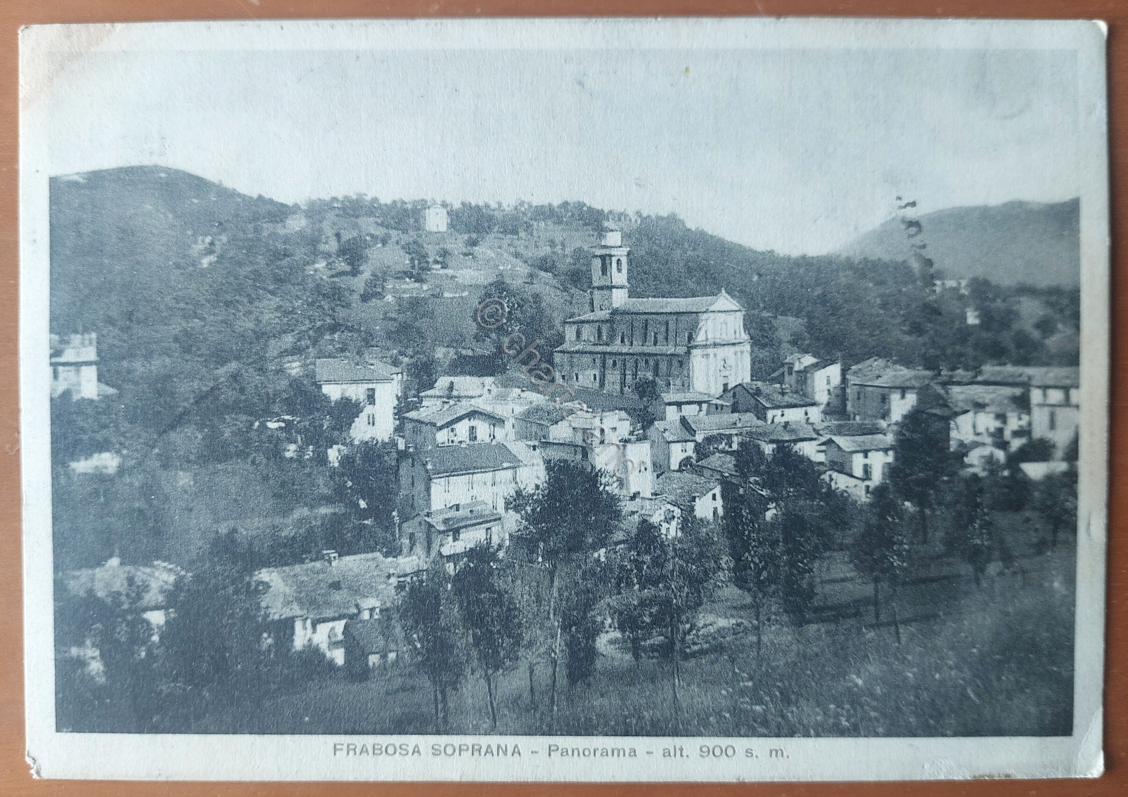 Cartolina Frabosa Soprana - Panorama - 1941