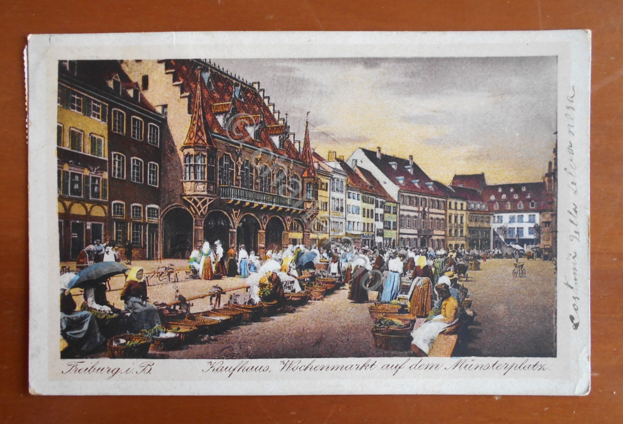 Cartolina Freiburg. i . B. - Kaufhaus, Wockenmarkt - 1926