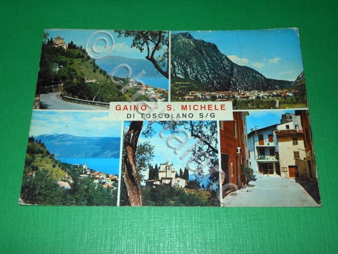 Cartolina Gaino - S. Michele di Toscolano - Vedute diverse …