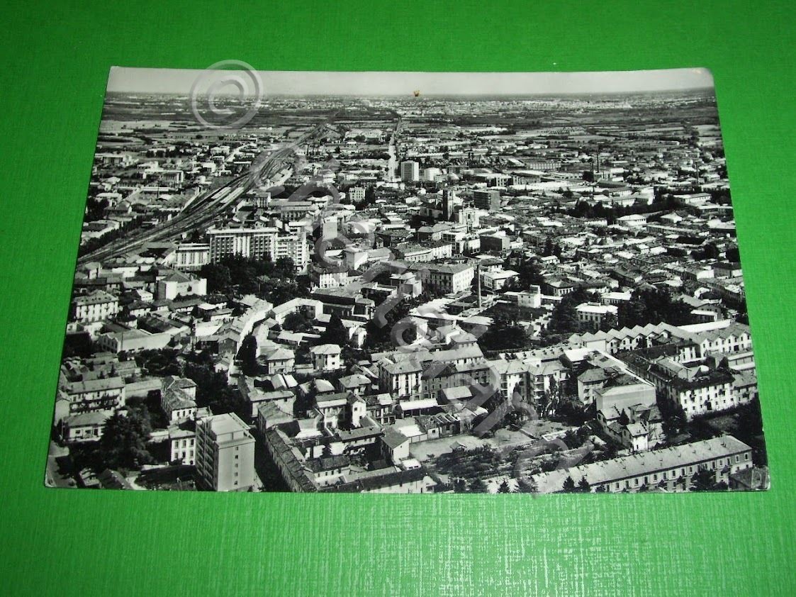 Cartolina Gallarate - Panorama dall' aereo 1958.