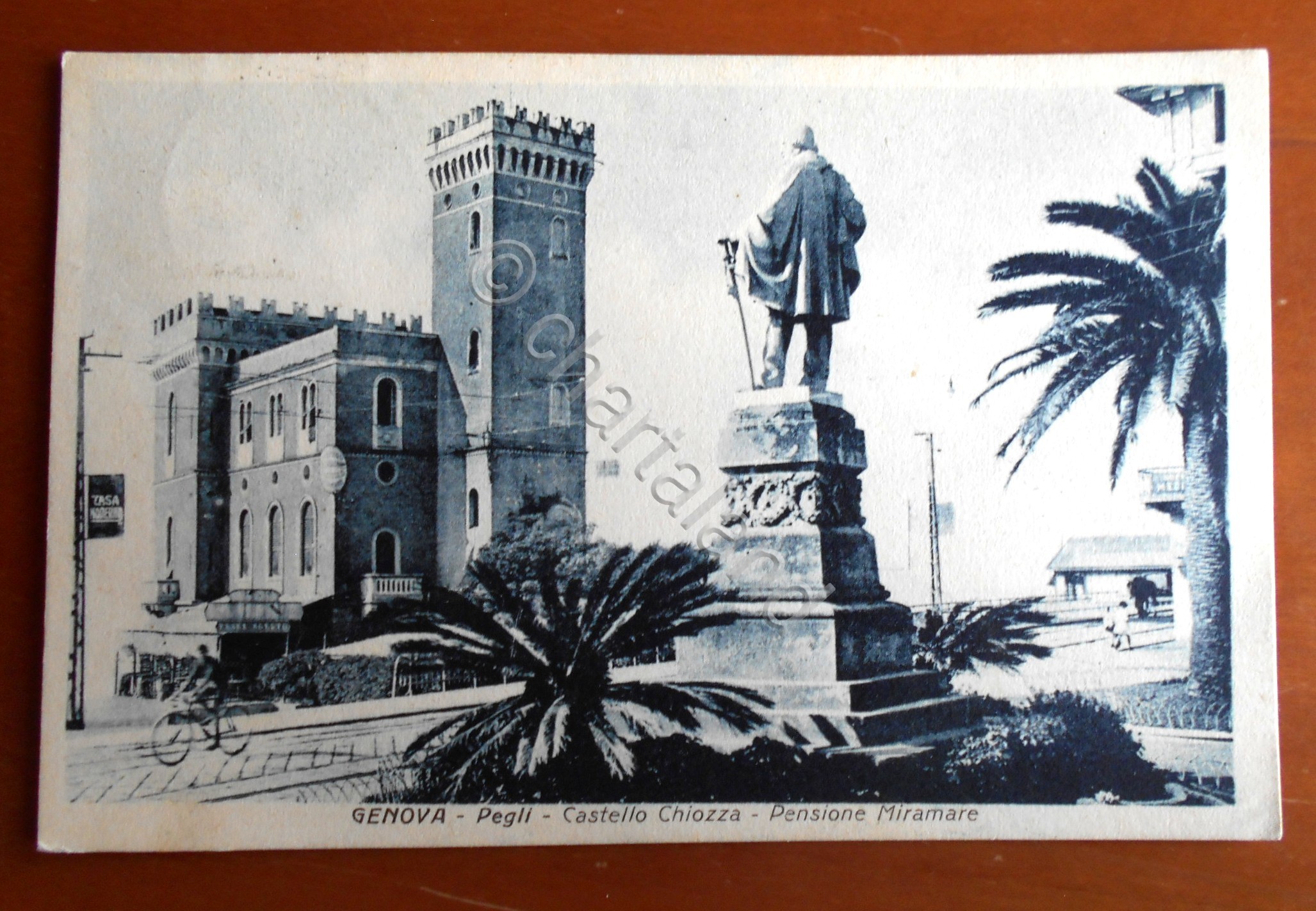 Cartolina Genova - Pegli, Castello Chiozza - 1932