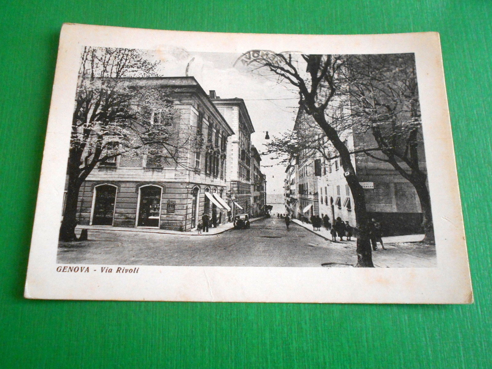 Cartolina Genova - Via Rivoli 1958.